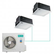 Кассетная мульти-сплит-система Hisense R32 на 2 комнаты