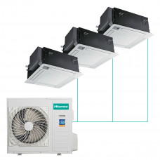 Кассетная мульти-сплит-система Hisense R32 на 3 комнаты