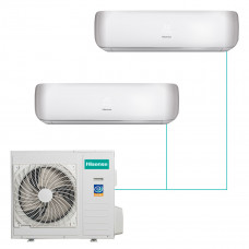 Настенная мульти-сплит-система Hisense Premium Desing Fm Dc Inverter R32 на 2 комнаты