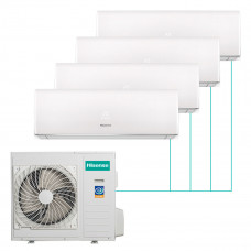 Настенная мульти-сплит-система Hisense Smart Fm Dc Inverter R32 на 4 комнаты