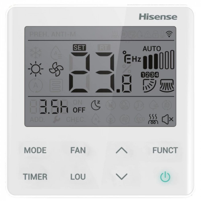 Настенная сплит-система Hisense Zoom FM DC Inverter R32 на 5 комнат