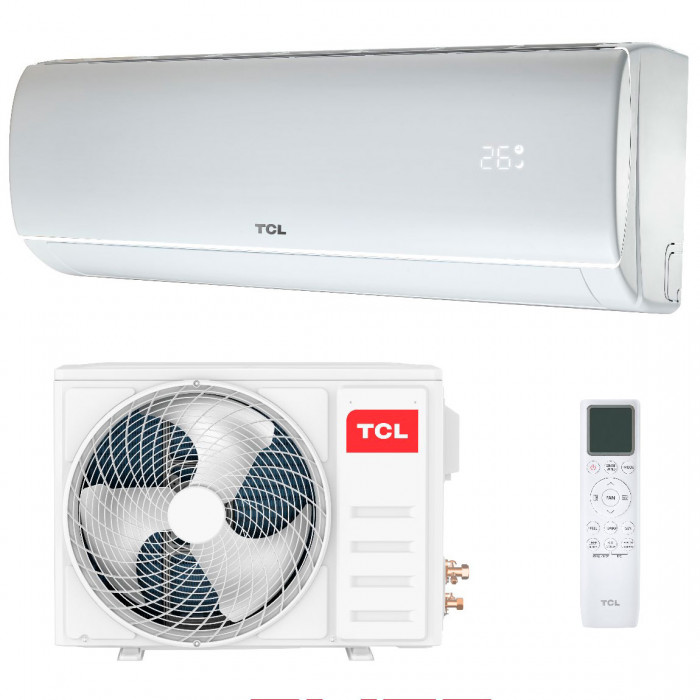 Настенный кондиционер серебристого цвета TCL TAC-EL07INV/R